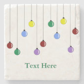 Saisonweihnachtsdekorationen Steinuntersetzer (Vorderseite)