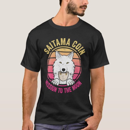 Saitama Coin to Moon Crypto Token Cryptocurry T-Shirt (Vorderseite)