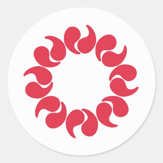 Saitama Runder Aufkleber (Vorderseite)