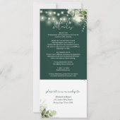 Saitenleuchten floraler Smaragd alles in einer Hoc Einladung (Rückseite)