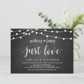 Saitenleuchten, Halbpension, Hochzeitsfeier-Party Einladung (Stehend Vorderseite)