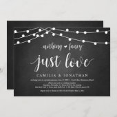 Saitenleuchten, Halbpension, Hochzeitsfeier-Party Einladung (Vorne/Hinten)