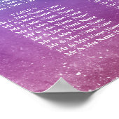 Saitenleuchten Hochzeitsdiagramm 12 Tische Poster (Ecke)