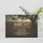 Saitenleuchten rustikale Einladung (Stehend Vorderseite)