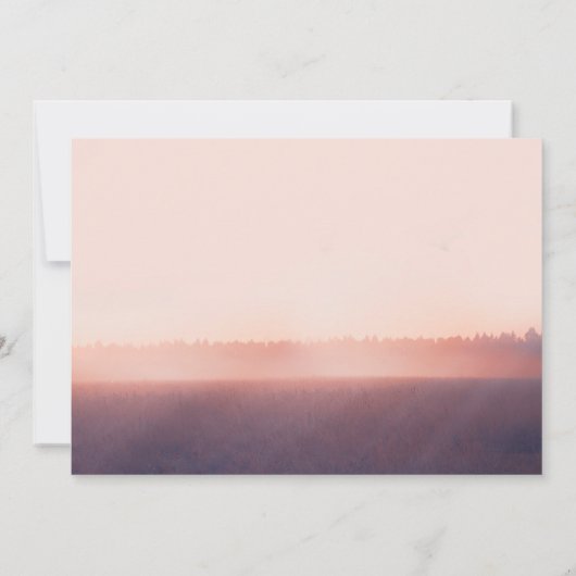 Saitenleuchten rustikale Hochzeitseinladung Einladung (Rückseite)