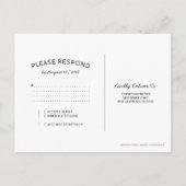 Saitenleuchten Rustikaler Weinberg UAWG Einladungspostkarte (Rückseite)