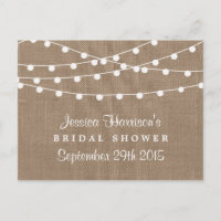 Saitenleuchten, rustikales Brautparty Rezept