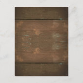 Saitenleuchten und Glaskeramik Hochzeitsempfang Begleitkarte (Rückseite)