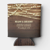 Saitenleuchten und Stallholz rustikal Dosenkühler (Vorderseite)