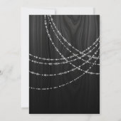 Saitenlicht Hochzeitstag Vow Renewal Einladung (Rückseite)