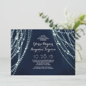 Saitenlichter Chic Probe Dinner Einladungen (Stehend Vorderseite)