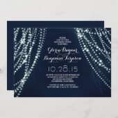 Saitenlichter Chic Probe Dinner Einladungen (Vorne/Hinten)