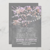 Saitenlichter niedliche und extravagante Einladung (Vorne/Hinten)