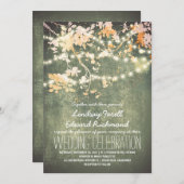 Saitenlichter niedliche und extravagante Einladung (Vorne/Hinten)