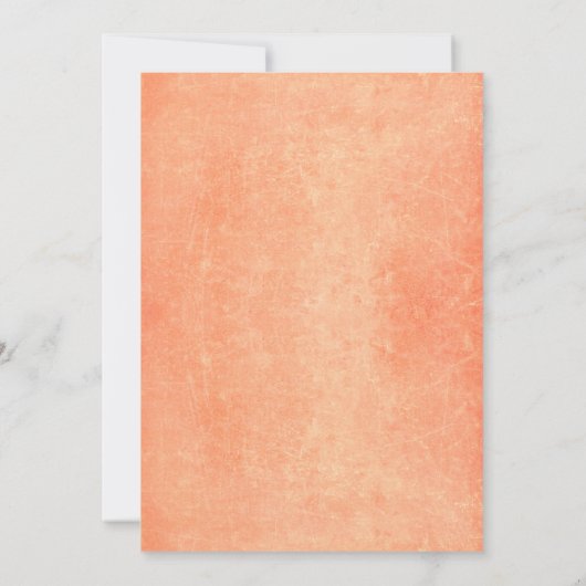 Saitenlichter pfirsich und goldene rustikale Hochz Einladung (Rückseite)