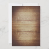 Saitenlichter & rustikale Baumhochzeiten Einladung (Rückseite)