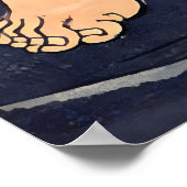 Saito Oniwakamaru tötet riesigen Karpfen Kuniyoshi Poster (Ecke)