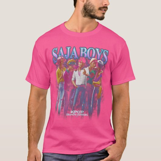 Saja Boys Heartthrob Officially Licensed retro T-Shirt (Vorderseite)