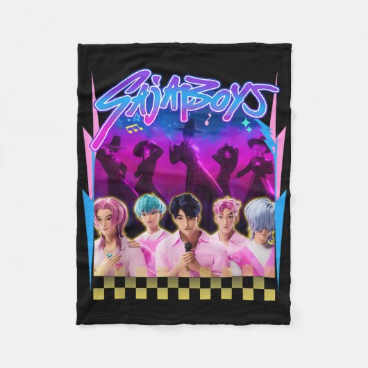Saja Boys offiziell lizenziert Fleecedecke (Vorderseite)