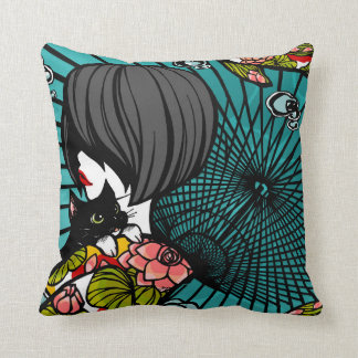 SajuArt Zen "Neko Koi Koi" PillowWe Kissen