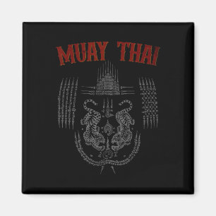 Sak Yant Muay Thai Kickboxen Tattoo asiatische Kul Magnet