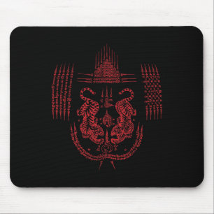 Sak Yant Muay Thai Kickboxen Tattoo asiatische Kul Mousepad