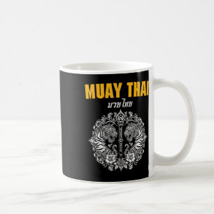 Sak Yant Muay Thai Kunst Tattoo Doppelter Tiger Ki Kaffeetasse