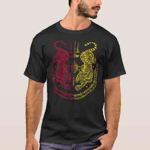 Sak Yant Thai Tattoo Twin Tiger Muay Magical Thail T-Shirt