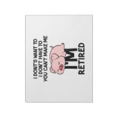 Sakarismus des lustigen Sprichworts Notizblock (Rotiert)