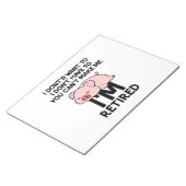 Sakarismus des lustigen Sprichworts Notizblock (angewinkelt)