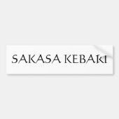 Sakasa Kebari Autoaufkleber (Vorne)