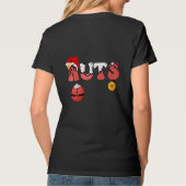 sakastische Weihnachtskastanien Paare Brust Nüsse  T-Shirt (Rückseite)