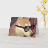 Saké 3D Grußkarte Karte (Gelbe Blume)