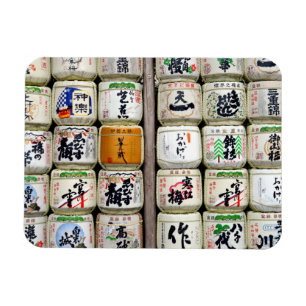 Sake Barrels of Ise Shrine, Japan Magnet
