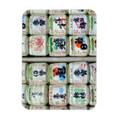 Sake-Checks von Ise Shrine, Japan Magnet (Vertikal)