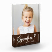 Sake für Oma| Niedlich und rustikal Fotoblock (Links)