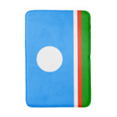 Sakha Flag Badematte (Vorderseite Vertikal)