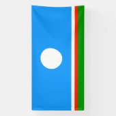 Sakha Flag Banner (Vertikal)