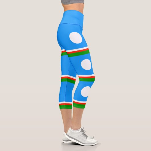 Sakha Flag Capri Leggings (Rechts)