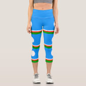 Sakha Flag Capri Leggings (Vorderseite)
