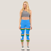 Sakha Flag Capri Leggings (Vorderseite)