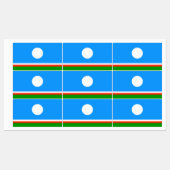 Sakha Flag Etiketten (Blatt)
