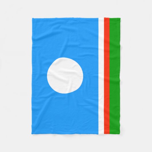 Sakha Flag Fleecedecke (Vorderseite)