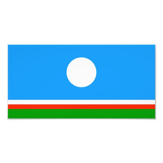 Sakha Flag Fotodruck (Vorne)