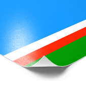 Sakha Flag Fotodruck (Ecke)