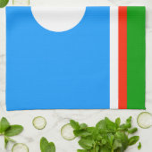 Sakha Flag Geschirrtuch (Gefaltet)