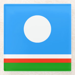 Sakha Flag Glasuntersetzer