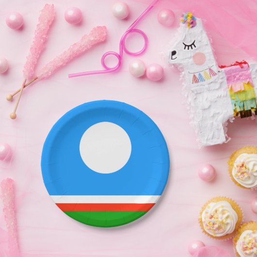 Sakha Flag Pappteller (Party)