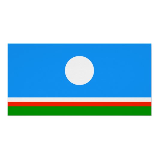 Sakha Flag Poster (Vorderseite)