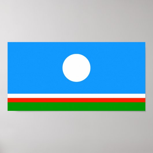 Sakha Flag Poster (Vorne)
